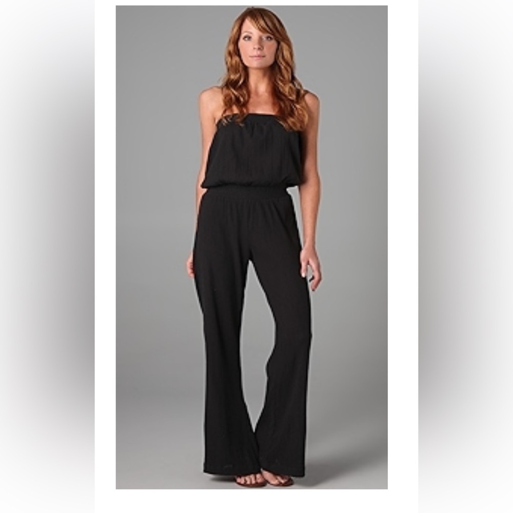 Chic Black Strapless Jumpsuit